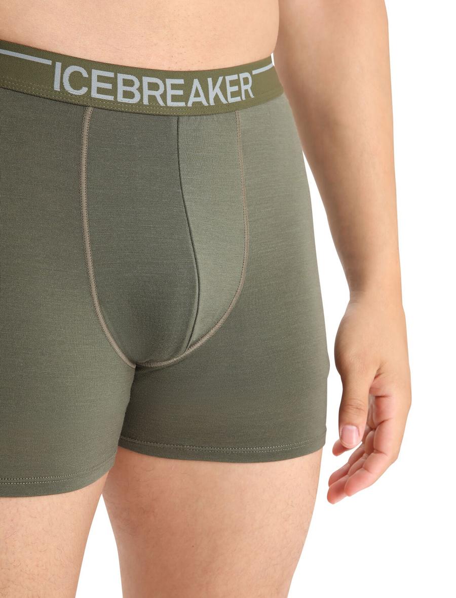 Icebreaker Merino Anatomica Boxers Miesten Alusvaatteet Oliivinvihreä | FI 1313EBCX